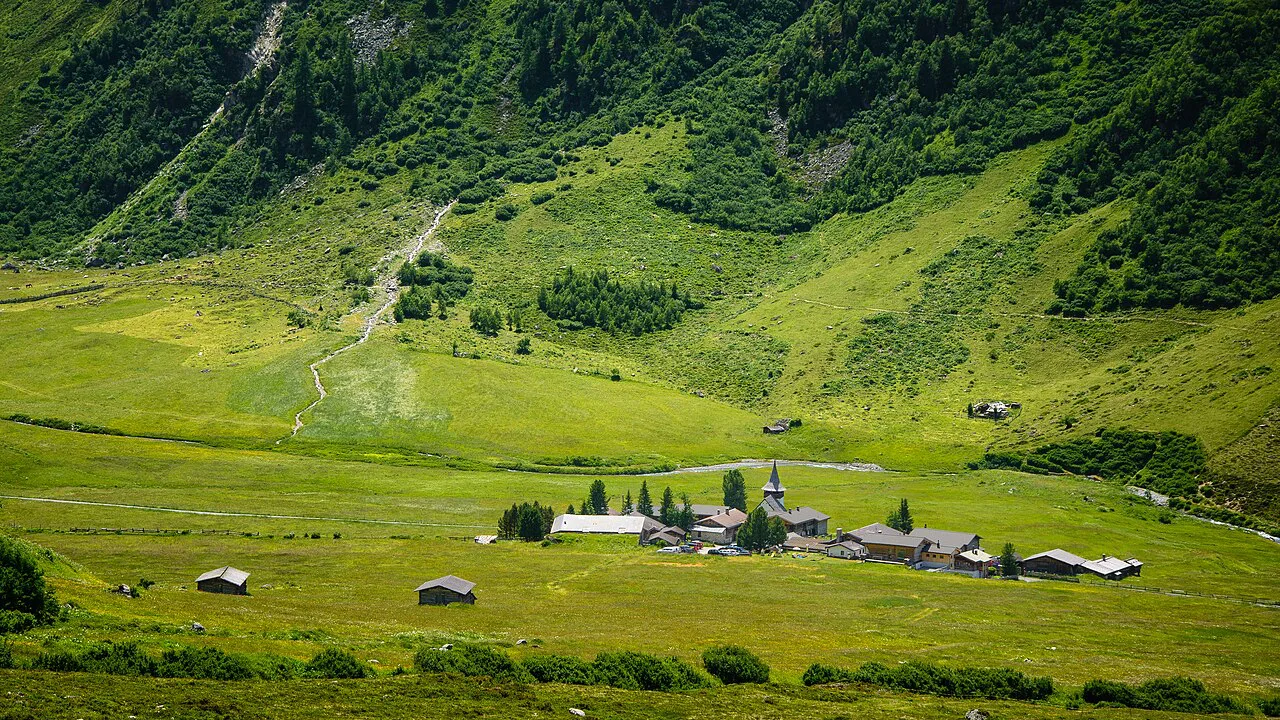 Alps of Switzerland Sertig Dörfli (Davos)