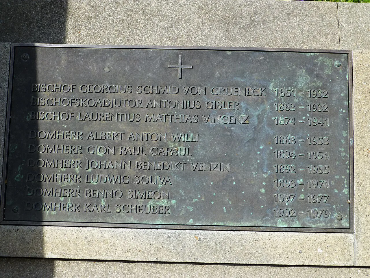 Grabplatte Kathedrale St. Maria Himmelfahrt (Chur)