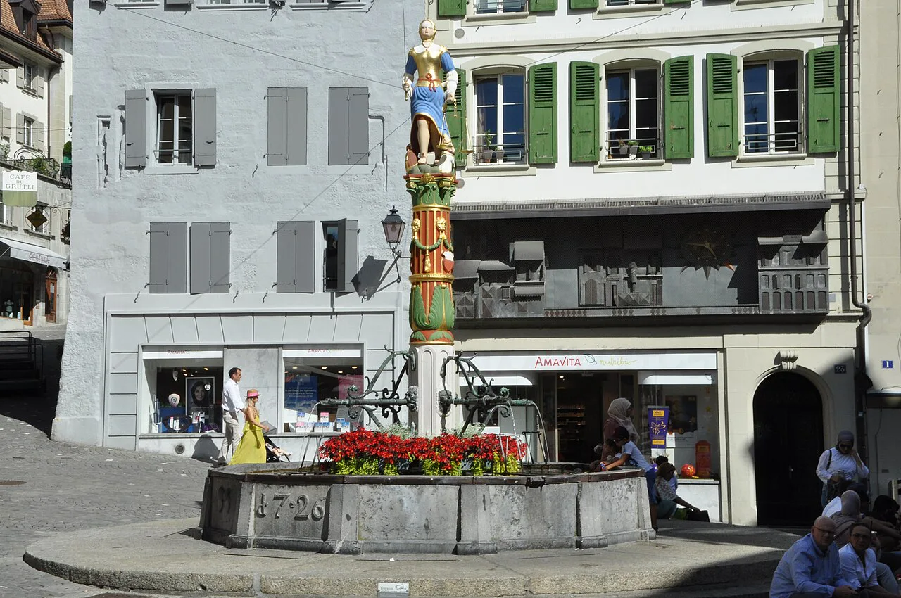 Place de la Palud Lausanne Schweiz