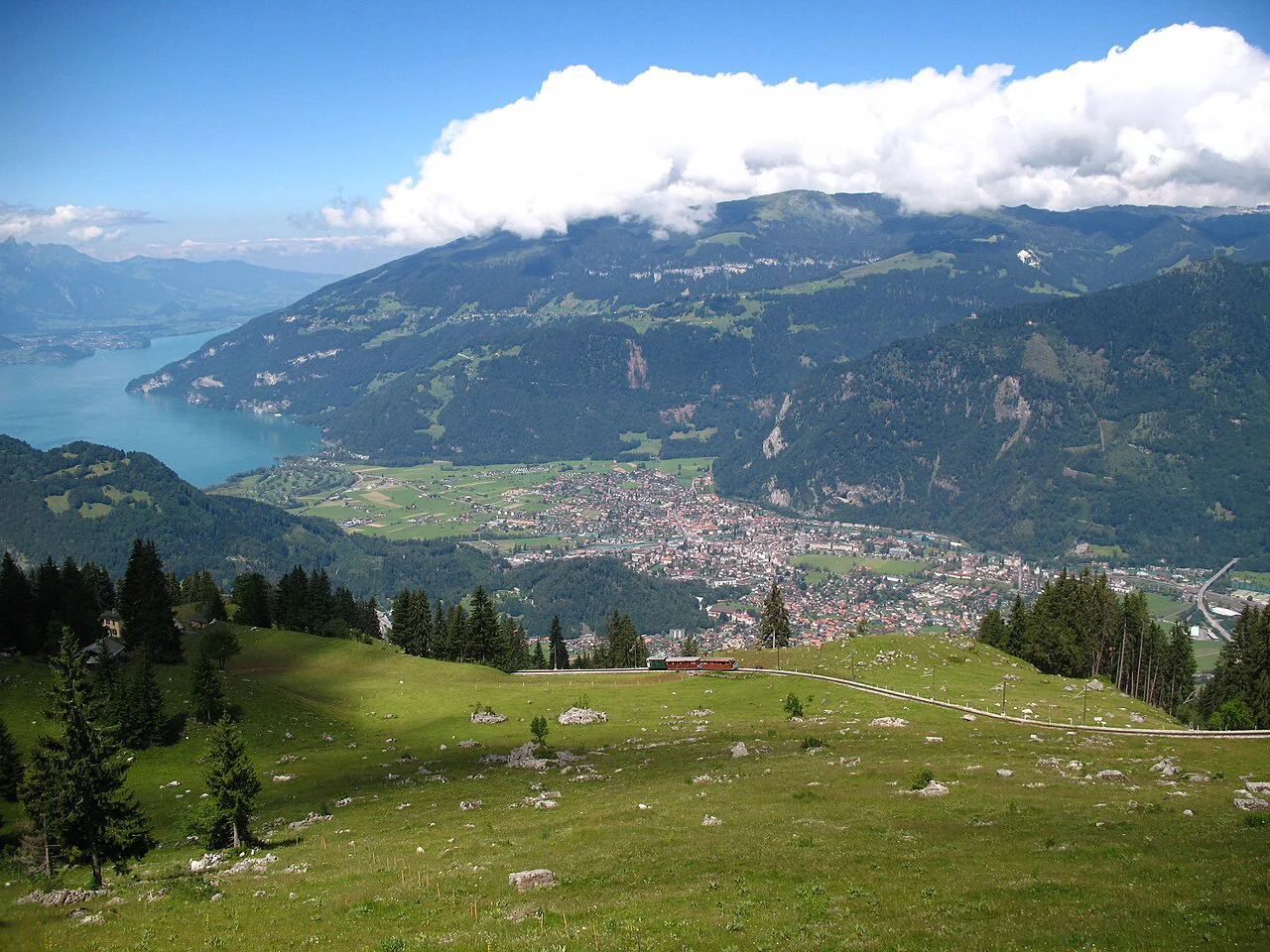 Schynige Platte - View of Interlaken and Thunersee