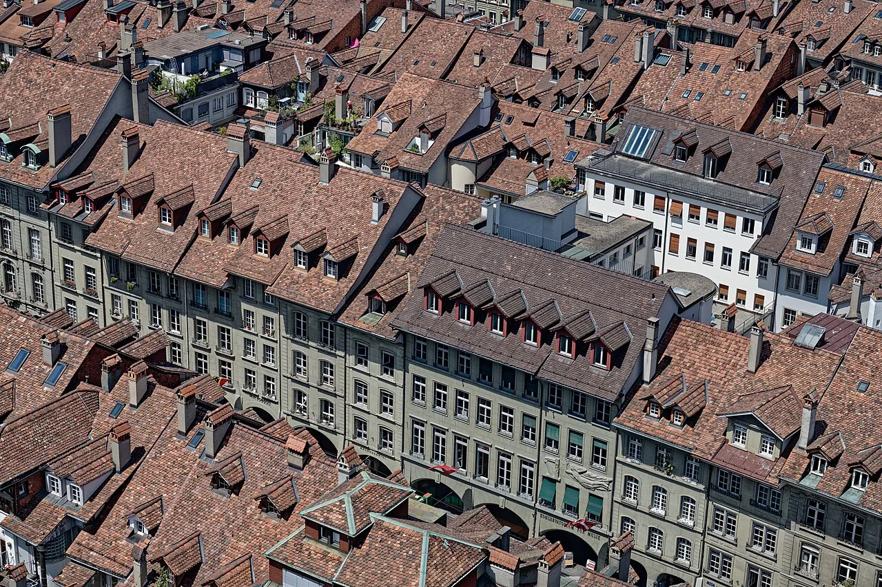 Kramgasse, vom Münsterturm Bern
