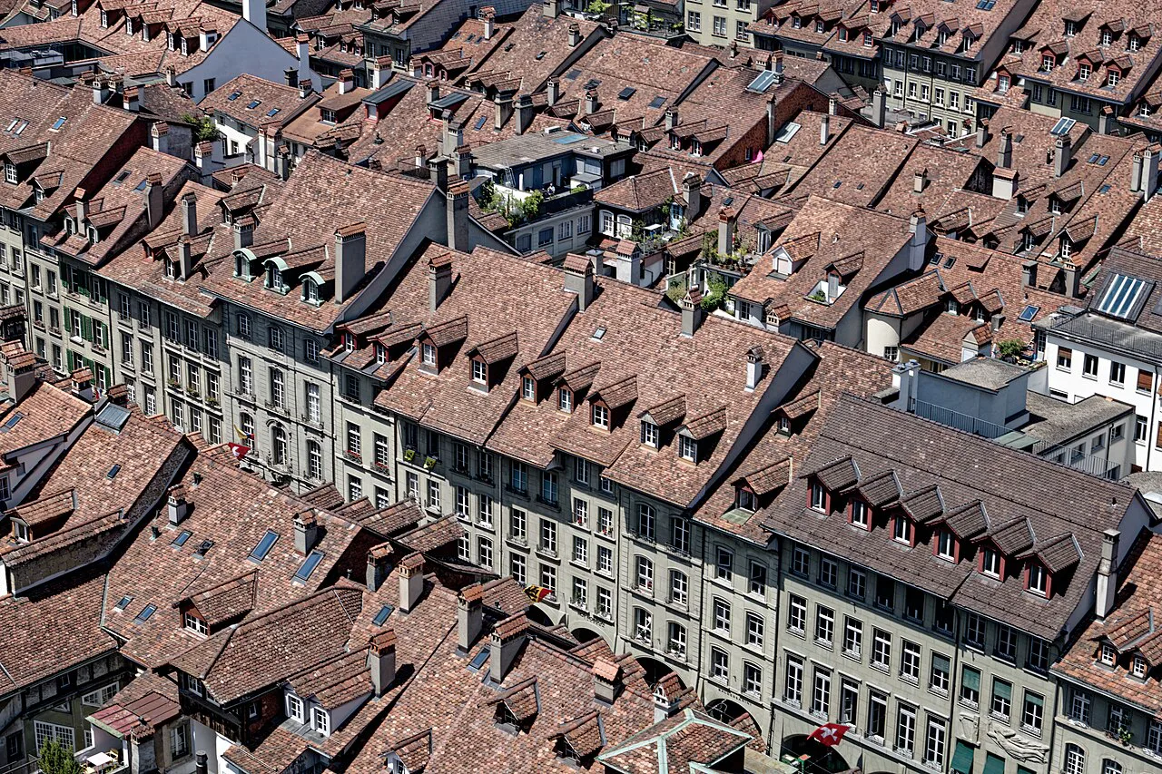 Kramgasse, vom Münsterturm Bern