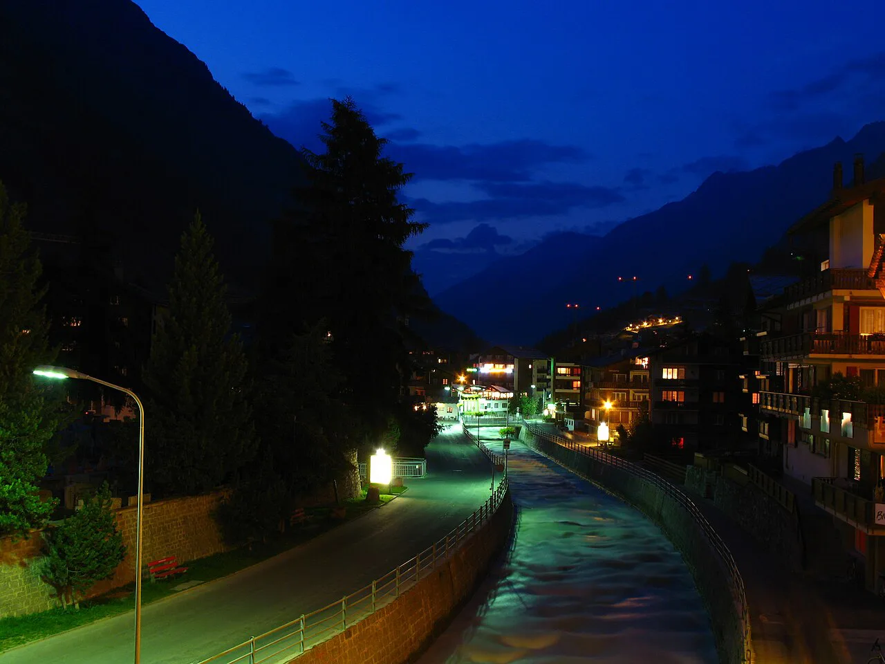 Zermatt - Vispa viewed from the Kirchebrücke