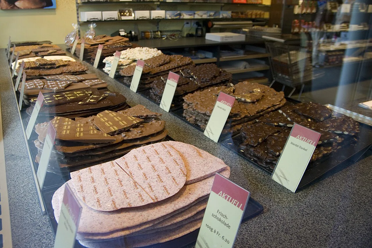 Swiss Chocolate at Interlaken, Switzerland