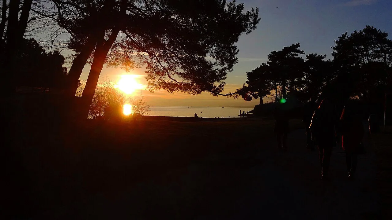 Plage's Lausanne on fall, sunset - panoramio