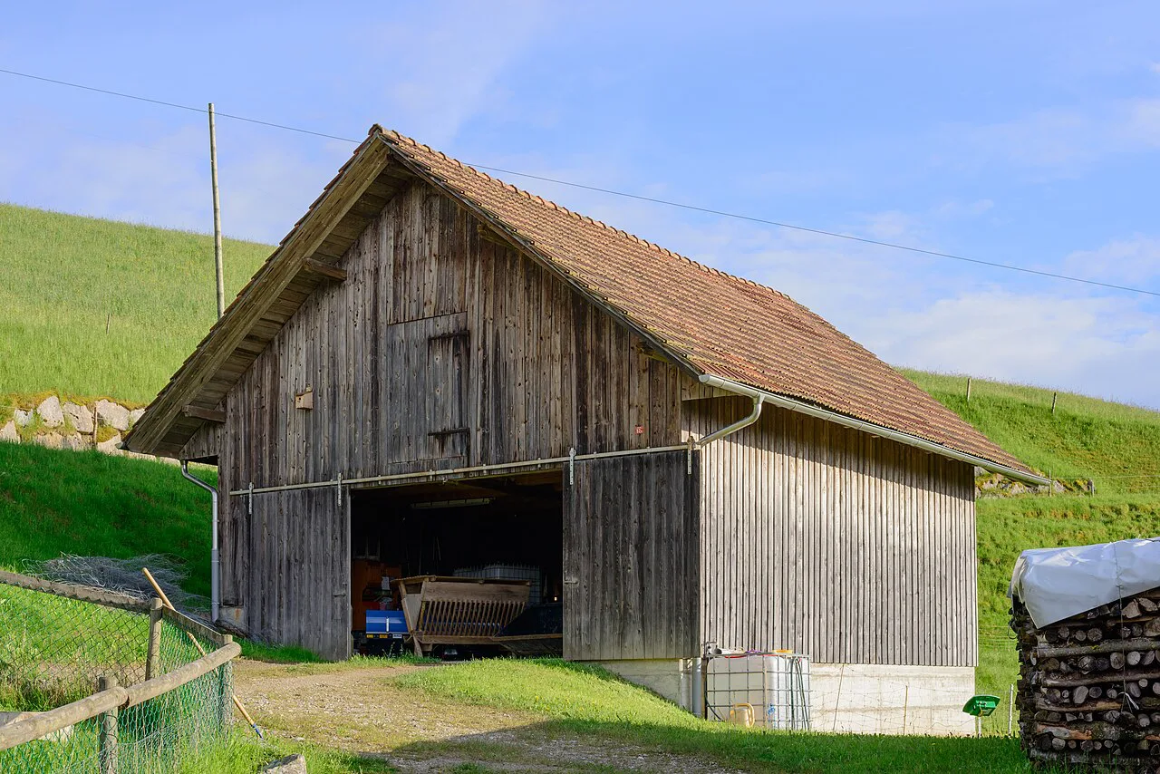 Barn near farm house at Hergiswil near Willisau - Lucerne - Switzerland