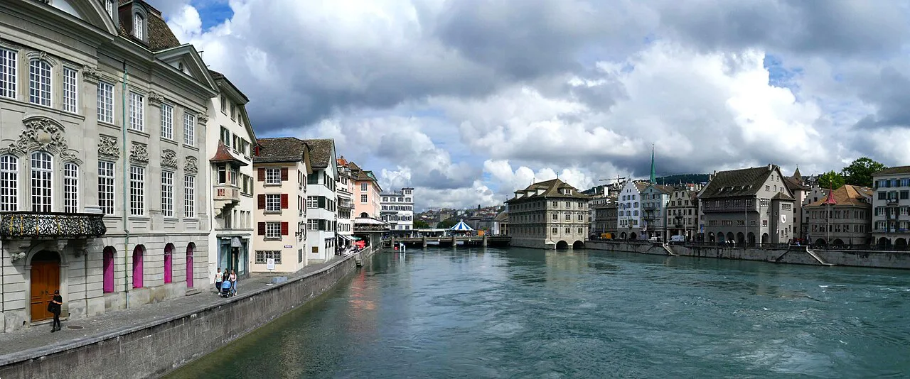 Limmat and Old town, Zürich