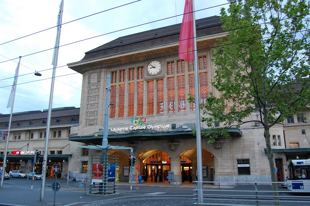 Venue view: Gare CFF in Lausanne, the main railway station at the heart of the Lausanne Gare district.