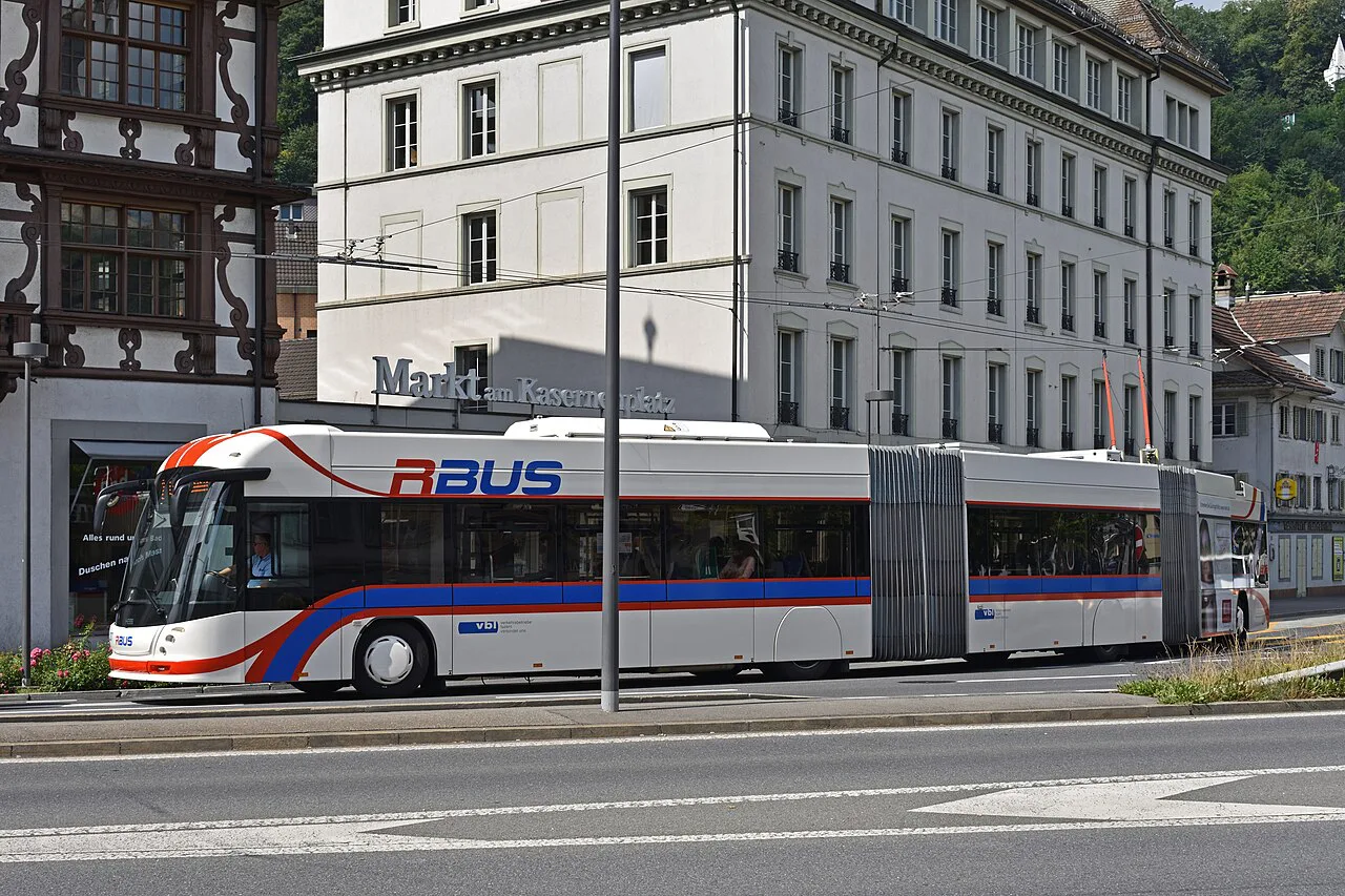 Lucerne Trolleybus on Baselstrasse
