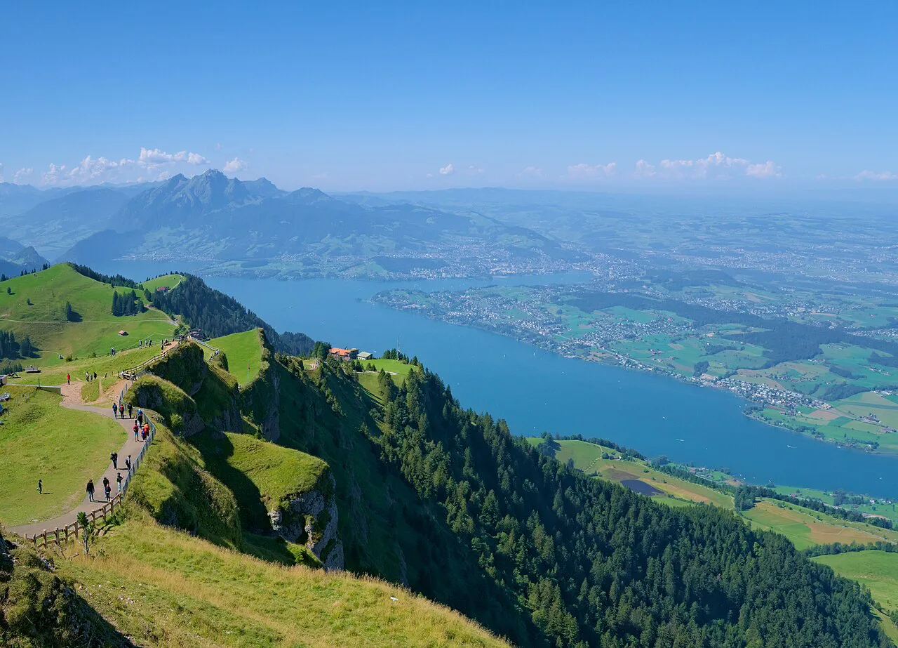 Lucerne and Pilatus from Rigi