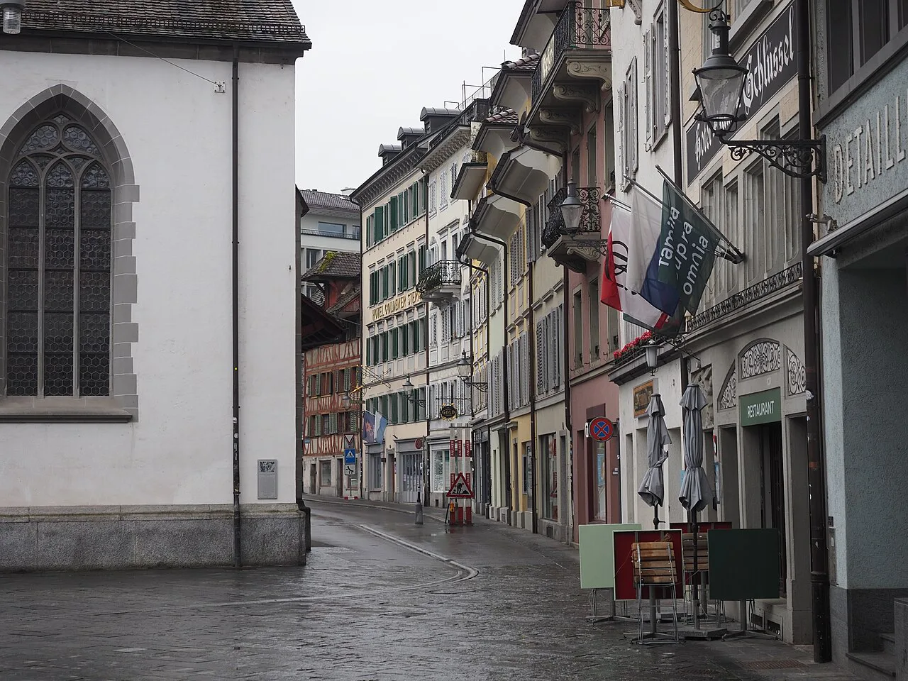 Alley in Lucerne, Switzerland