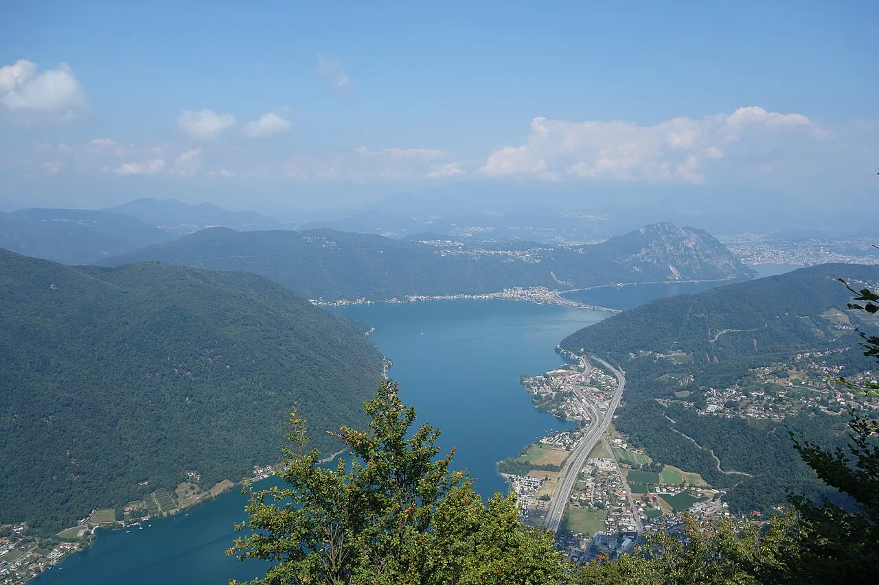 Lugano Lake from Monte Generoso Trail