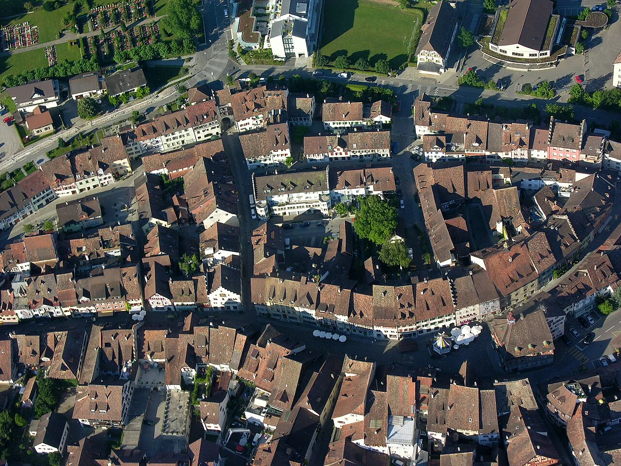 Aerial View of Stein am Rhein 16-39, Switzerland