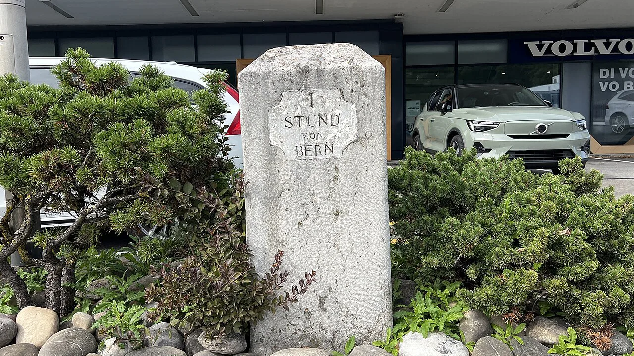 Distanzstein «I Stund von Bern» nach Bümpliz
