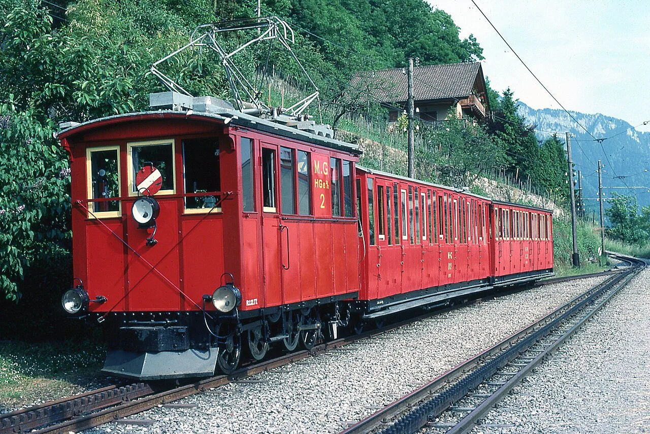 Trains Montreux Glion Naye (Suisse)