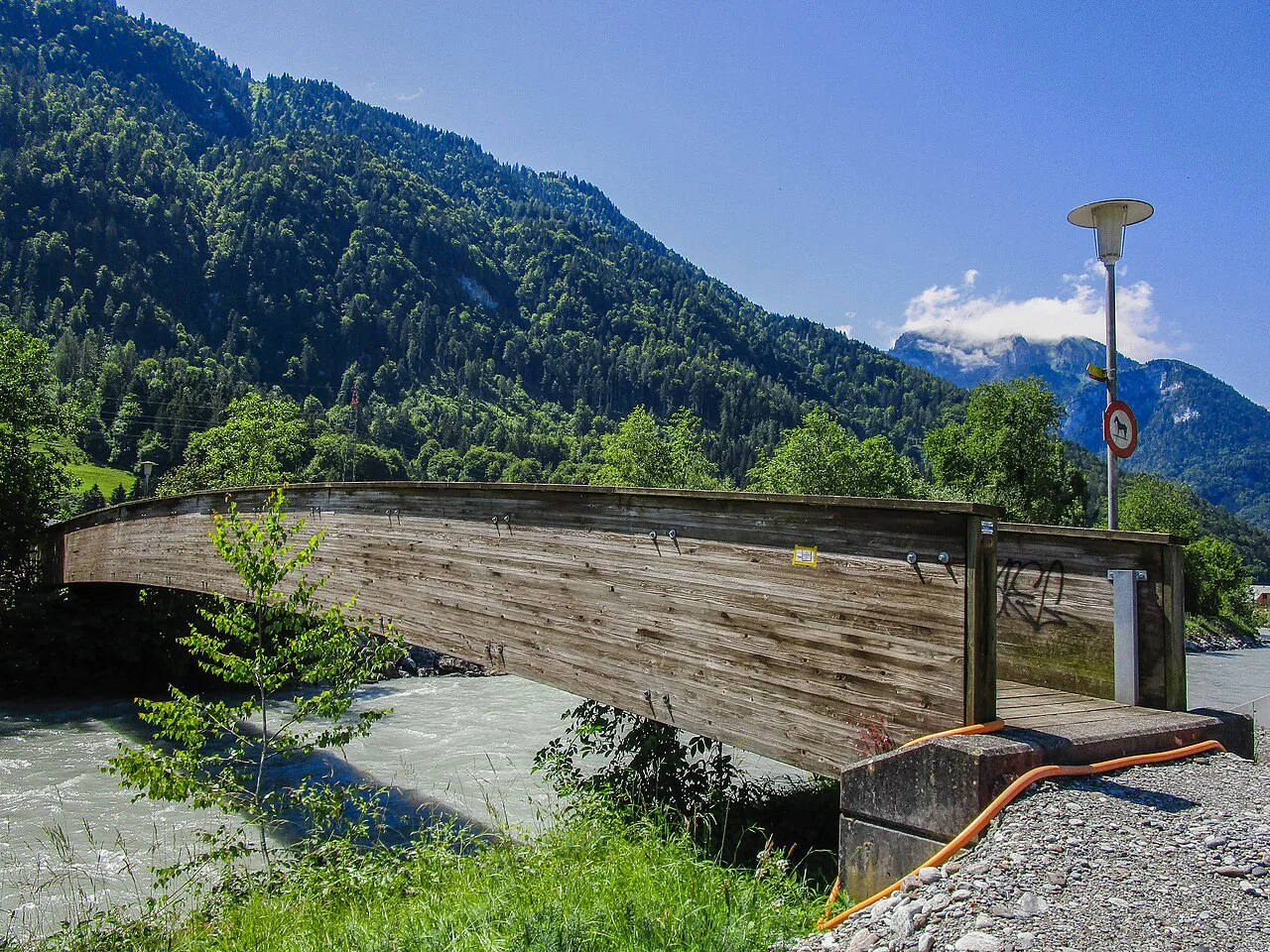 Schützenhaussteg über die Lütschine, Matten bei Interlaken BE – Bönigen BE