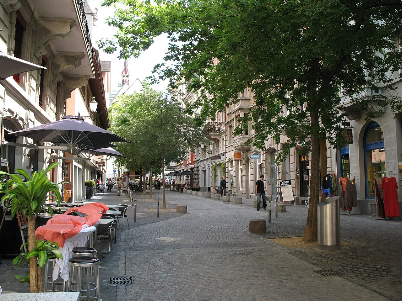 Zürich - Niederdorfstrasse area