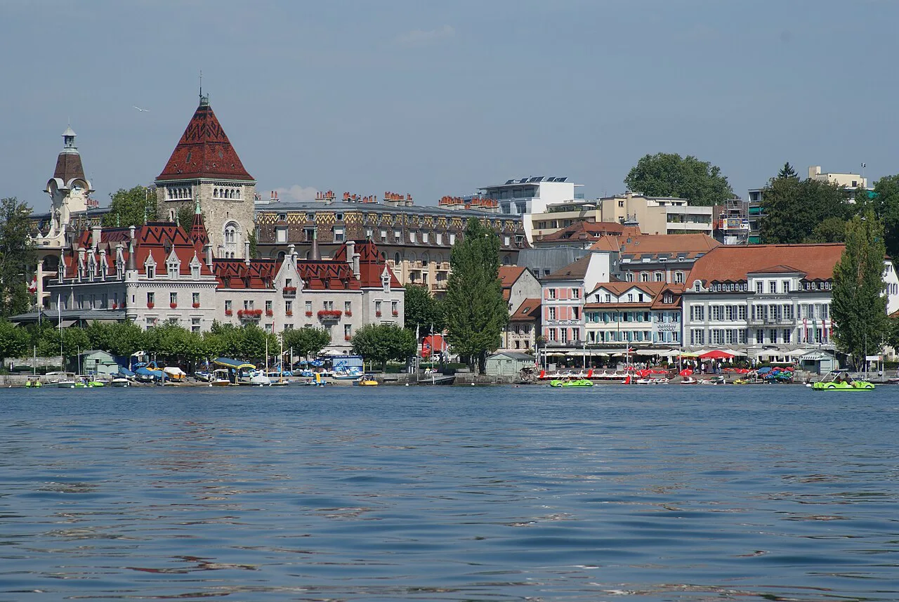 Ouchy vu du lac, Lausanne