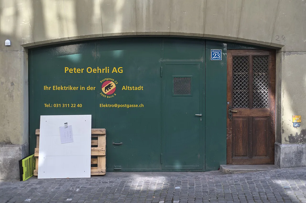 Elektrikerbetrieb in der Postgasse (Bern)
