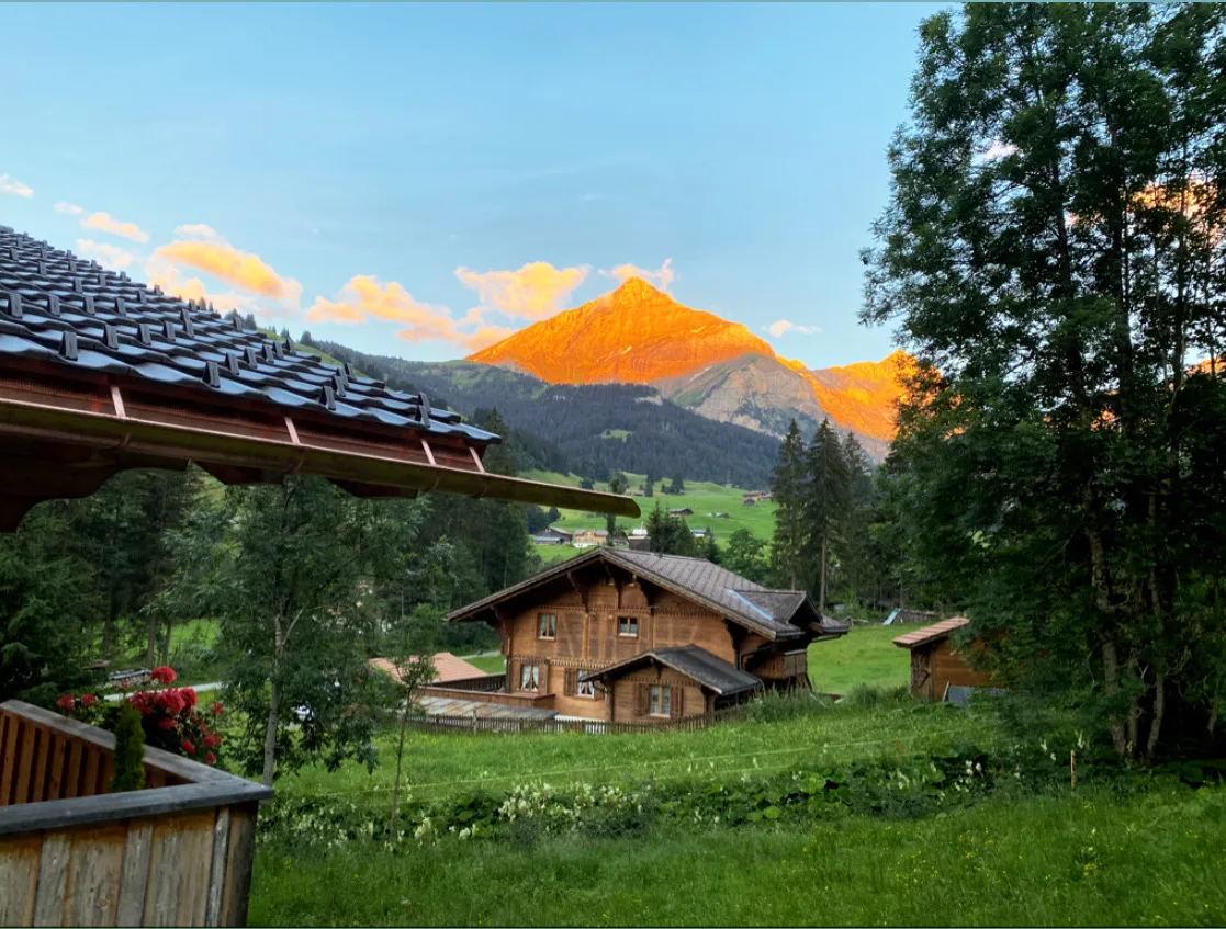 Sunset over Feutersoey, Bern
