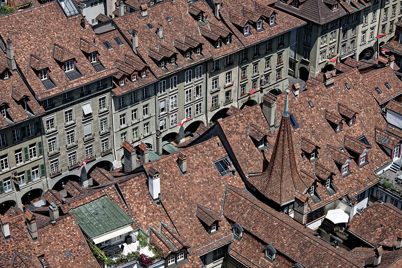 Kramgasse, vom Münsterturm Bern