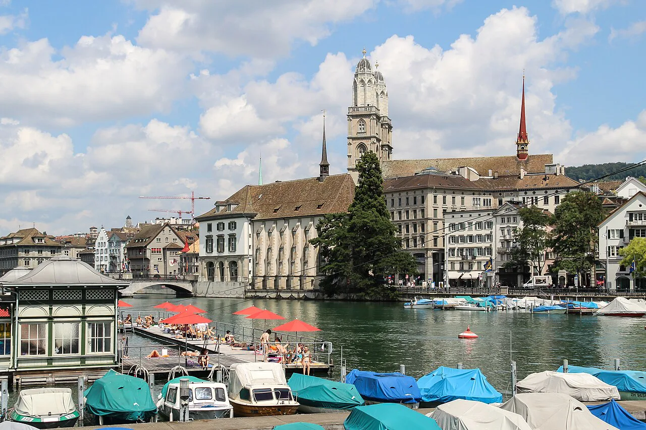 Zürich (Schweiz), Ufer der Limmat
