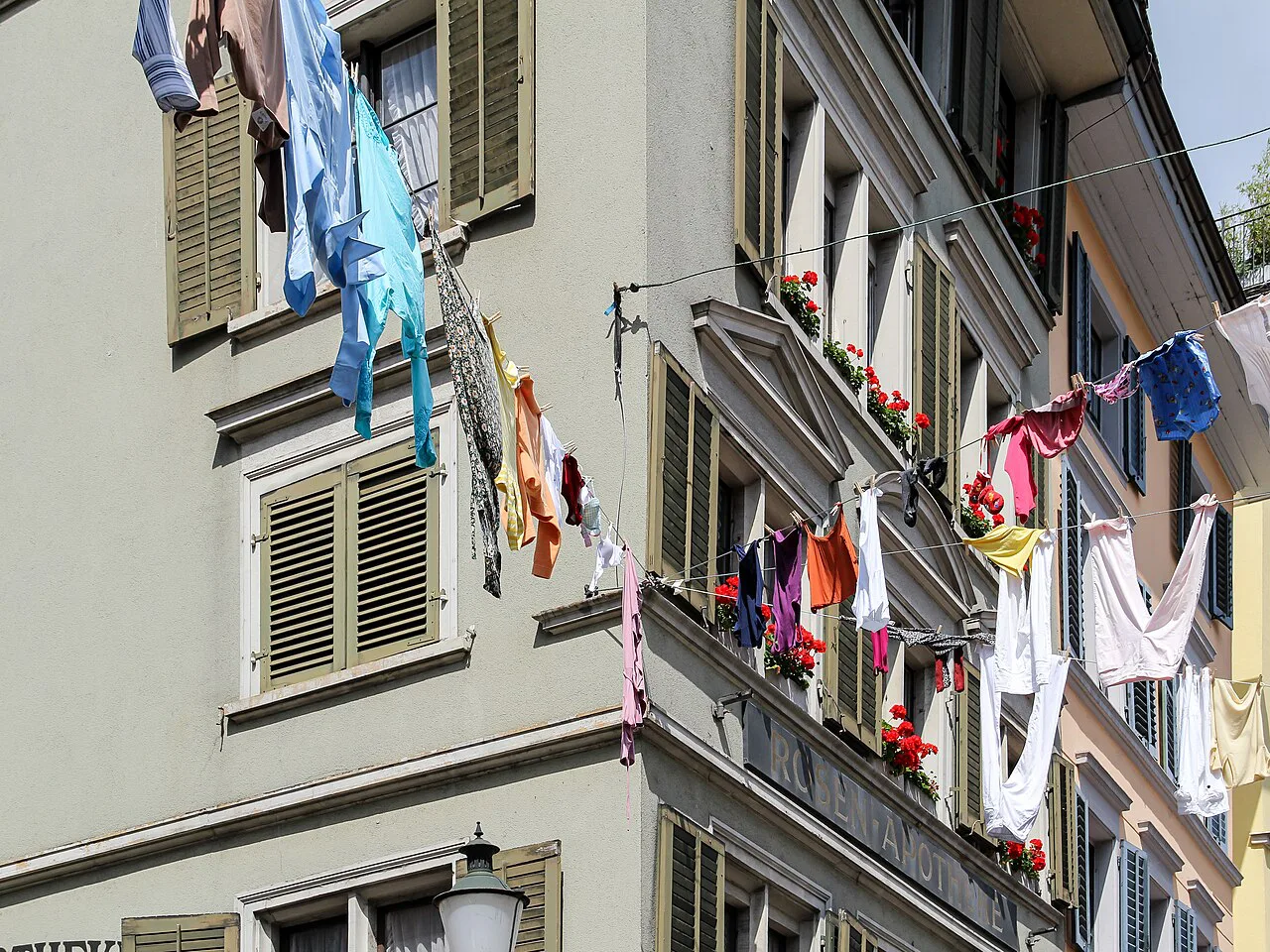 Zürich (Schweiz), Wäscheleinen